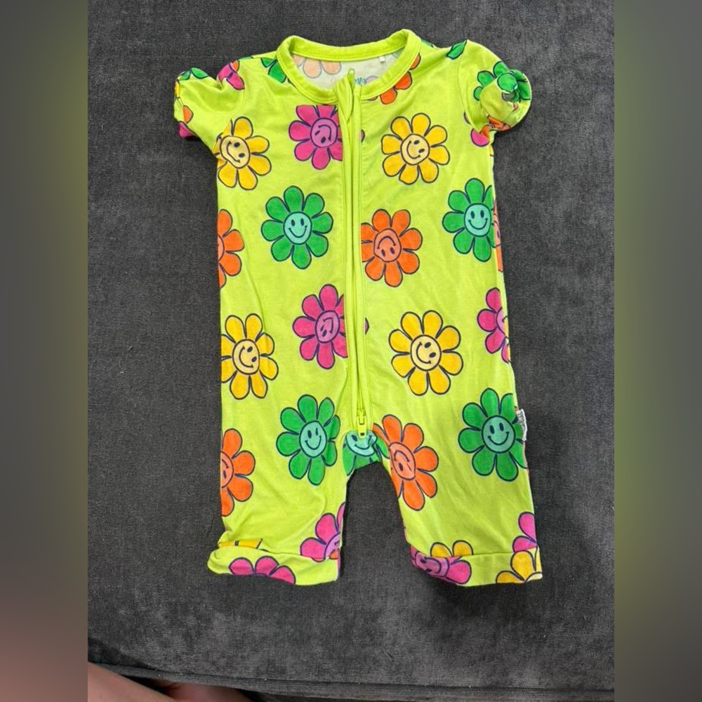 Gigi and Max Colorful Floral Bamboo Romper